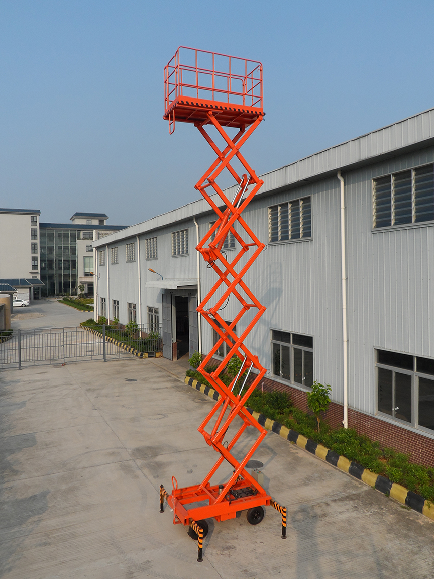 移動(dòng)剪叉高空升降作業(yè)平臺(tái)（帶伸縮臺(tái)面）