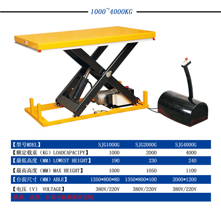 固定電動升降平臺，固定升降平臺，小型升降平臺車，液壓電動平臺車