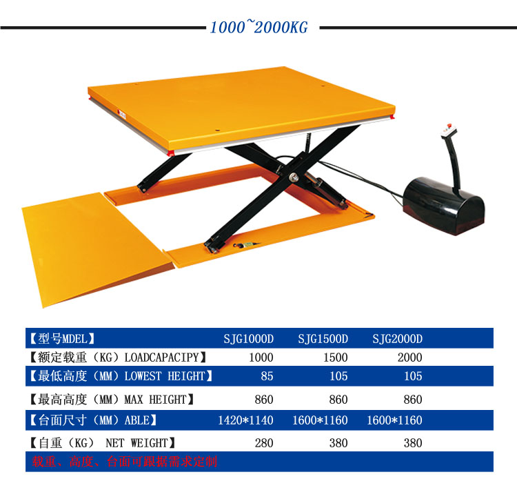 固定電動升降平臺，固定升降平臺，小型升降平臺車，液壓電動平臺車