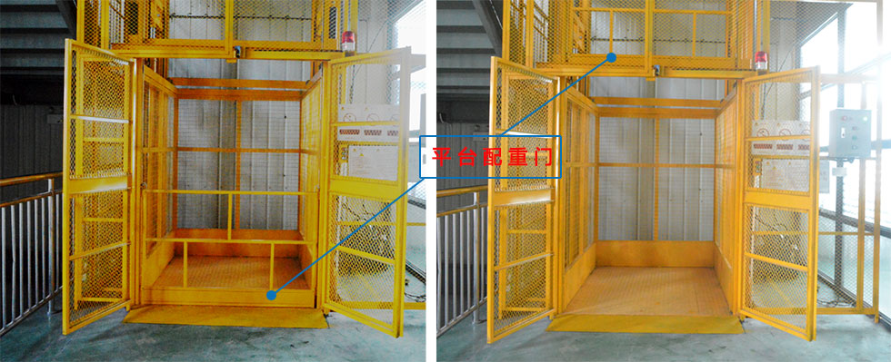 平臺(tái)配重門